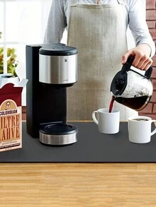 1pc American Minimalist Style Kitchen Draining Mat, Coffee Machine Pad, Quick Water Absorption, Keep Countertops Dry - Grey - View 11