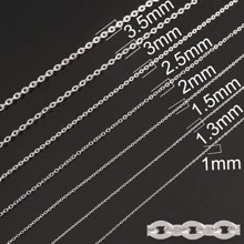 100cm Cadena De Acero Inoxidable Color Dorado 1/1.5/2/2.5mm En Forma De O, Para Hacer Joyas De Bisutería Como Collares Y Pulseras