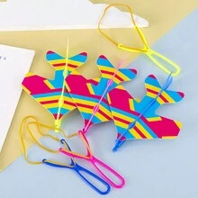 10Pcs Flash Catapult Slingshot Aircraft Flash Catapult Slingshot Aircraft Outdoor Flight Toy For Teenagers Outdoor Plane Model - Multicolor - View 6