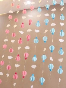 goodfell 1 pezzo/3 pezzi Palloncino d'aria piccolo e decorazioni appese a forma di nuvola 3D, perfette per feste e decorazioni di stanze, decorazioni per la casa, decorazioni per stanze, decorazioni per pareti - Multicolore - Visualizzare 7