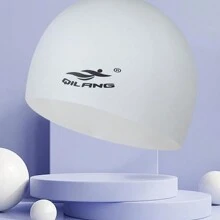 1个硅胶泳帽，轻便舒适，透气防水，保护耳朵，款式多样，是夏季郊游、海滩度假和泳池活动的理想之选