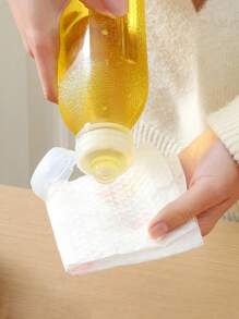 1 st 300 ml/500 ml/1 000 ml plastflaska genomskinlig olja, hushållskök Utomhusgrill för olivolja squeezer dispenser kryddbehållare - Genomskinlig - Visa 8