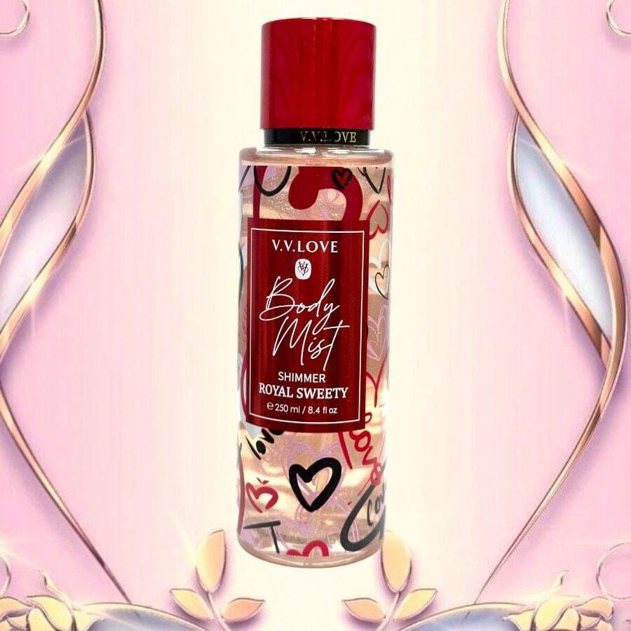 Perfume V.V. Love para dama,250ML, Body Mist Body Corporal CON aroma florar PARA MUJER Sumérgete en un mundo de sensualidad y elegancia - Dulce - Ver 1