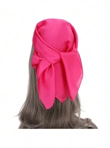 1 Piece Women Beach Accessories Silk Scarf Shawl Bandana Beach Towel Headwrap Hair Accessories Clothing Accessory Bandana,Hair Band,Head Band Ideal For Dressing Up Your Look