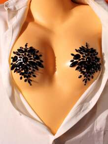 1 đôi Gợi cảm Lễ hội Nắp núm vú , Đóng vai Cơ thể Hình dán Đối với Của phụ nữ Cơ thể , Mặt Và Ngực Đồ trang trí Đồ trang sức - Nhiều màu - Xem 5