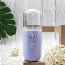 奈米噴霧器,奈米麵部噴霧器,便攜式涼爽保濕噴霧器,便攜式迷你霧化面部蒸汽機,睫毛延長,皮膚護理,女士保濕,usb 充電,旅行 - 紫色 - 查看 9