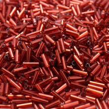 300 颗 2x6 毫米多色混合长管种子珠闪亮玻璃珠适用于制作手链首饰 DIY 针线活手工配件 - 彩色 - 查看 17