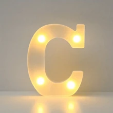 1入組21cm/8.26英寸字母LED燈光數字燈裝飾，電池夜燈，適用於家居婚禮生日聖誕派對裝飾，字母數字燈家居裝飾 - 黃色 - 查看 38