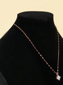 1pc Elegant Black Velvet Necklace Display Stand With Bust Model, Perfect For Boutiques And Live Streaming Events, Showcases Fashionable Necklaces, Adds Delicate Texture For Enhanced Display Performance Sun Travel Cool - Black - View 4