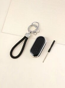 2 件菲亚特汽车钥匙扣套 + 钥匙扣，菲亚特汽车系列 TPU 材质防刮防摔 + 0.1mm 超薄超静音 | 3 键精确贴合车型（含安装螺丝刀）防摔耐磨便携设计 360° 信号保护防指纹涂层保持如新 [请查看详情页了解兼容型号] - 黑色 - 查看 5