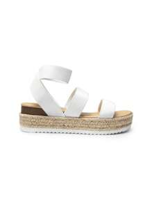 Women's Wedges Sandals Open Toe Ankle Strap Espadrilles Dressy Platform Sandals Buckle Ankle Strap Stylish Valentine's Day Summer Sandals - trắng - Xem 9