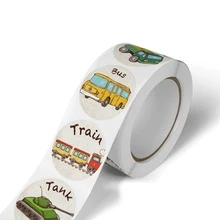 500 cái Hoạt hình Đồ chơi Hình dán , Hình dán , Giáo viên Hình dán Đối với Sinh viên , REWARD Trò Chơi Niêm phong Hình dán - màu xanh lá - Xem 3