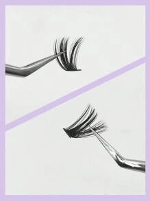 Mi giả Mikiwi 280 sợi, chất liệu 100D, độ dày 0.07mm, kiểu D-Curl, mềm mại, độ dài hỗn hợp 9-16mm, siêu dày và bồng bềnh, thích hợp làm mi nối, mi trang điểm, mi giả dạng chùm, mi rời, mi giả. - màu đen - Xem 8