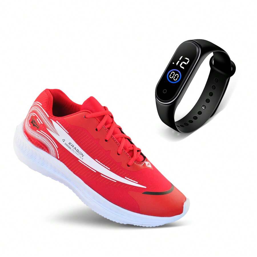 Men Sneakers - 紅色 - 查看 1