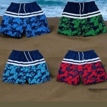 1 Short Playa Para Hombre Colores Unitalla Ajustable Traje De Baño Para Vacaciones Natacion Con Cordón Ajustable Comodo  LEODY - Azul Marino - Ver 2