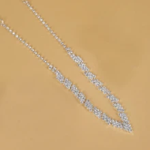 4pcs/Set Fashion Jewelry Set For Women, Including Various Necklaces, Suitable For Weddings, Parties, And Daily Wear - Silver - View 9