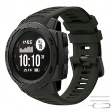 Soft Silicone Replacement Watch Band Compatible With Instinct/Instinct 2/Solar, Suitable As Back-To-School Gift - Garmin Instinct1/2 - View 11