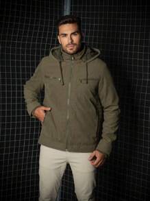 Men Jackets & Coats - 橄欖綠 - 查看 3