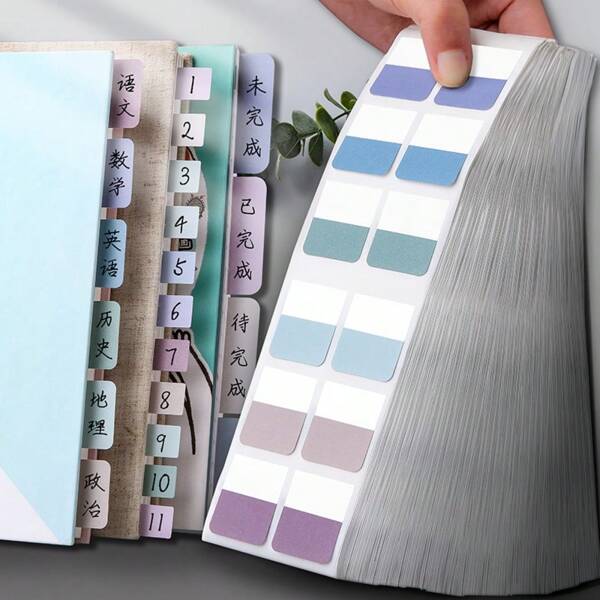 120 PCS Multicolor Sticky Writable Repositionable Index Tabs Flags For Pages Book Markers Reading Notes,Book Annotation Supplies, 10sheets Sticky Notes Set With Ruler For Index Tabs Page Markers Colors Indexing Posted Classified Memo Writing Post Bookmarks Transparent Color Fluorescent Sticky Note Index Stick A Label Back To School