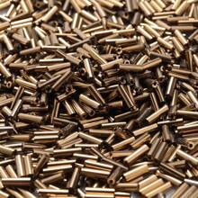 300 颗 2x6 毫米多色混合长管种子珠闪亮玻璃珠适用于制作手链首饰 DIY 针线活手工配件 - 彩色 - 查看 25