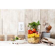 5pcs Fake Socket Sticker Prank - Airport Wall Socket - 1 Pack - Funny Power Plug Plate Cover Decal - White - View 3