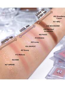 HOLIKA HOLIKA 我的最爱：28色月光眼影盘，闪亮自然眼影粉，显色度高，易于晕染，持久显色，色彩鲜艳，24小时持妆，韩国彩妆，Eyeglitz，韩妆，0.06盎司（1.7克）礼盒装 - 28 MOONSHINE - 查看 3