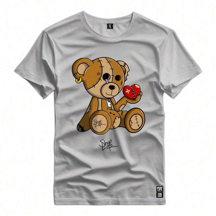 Men T-Shirts - 灰色 - 查看 1