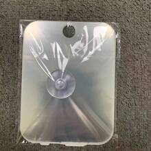 1 st. Dusch Spegel , Okrossbar Deluxe Plexiglas Sminkspegel , Badrum Väggmålningar , Bärbar handhållen Camping - Silver - Visa 6