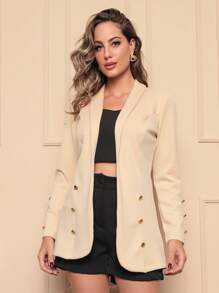 Women Blazers - Màu be - Xem 1