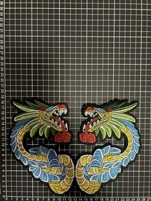 1 pieza Parche Bordado Termoadhesivo Para Ropa Con Diseño Prehispánico - Multicolor - Ver 3