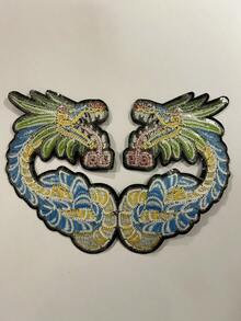 1 pieza Parche Bordado Termoadhesivo Para Ropa Con Diseño Prehispánico - Multicolor - Ver 2