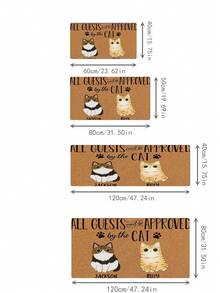 1 Miếng Phong cách Bohemian Felt Chất liệu Với Chống trượt Dấu chấm Dày lên Thảm trải sàn Đối với Phòng khách , Phòng ngủ , Phòng tắm , Thanh lịch Nhà  Đồ trang trí Thảm Với Mềm mại Kết cấu , Chống mệt mỏi , Số lớn Chống trượt , Máy giặt được Thiết kế - Nhiều màu - Xem 3