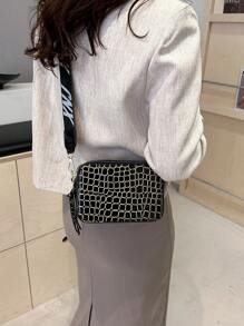 low tea Fashion Color Matching Lady PU Crossbody Bag For Women Camera Bag