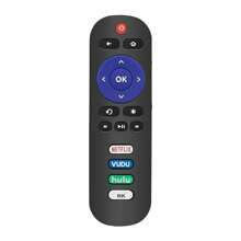New RC280 Replacement Remote Fit For TCL Roku Smart LED TV 55S421 70S42 50S421 32S321 55S421 43S421 65S421 32D2900 32S301 55D2900U 55S401 65D2930U 65S401 65S4 With Net Flix VUDU HULU App Keys - 黑色 - 查看 1