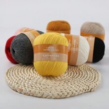 6入組羊絨感線(60%羊絨,20%丙烯酸纖維,20%粘膠纖維),適用於diy編織羊絨毛衣、長褲、手套、帽子和手工藝品 - 多色 - 查看 2