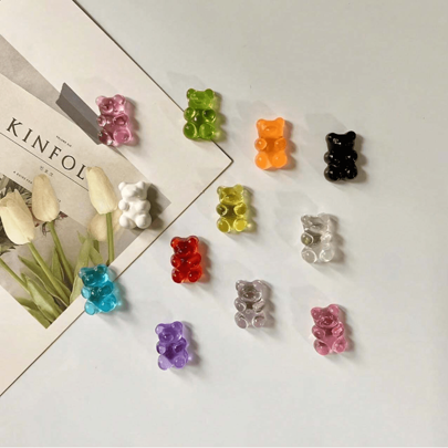 10/20pcs Bear Shaped Refrigerator Magnets, Cute Cartoon Bear Design With Magnetic Back, Ideal For Fridge And Kitchen Decoration, Suitable As Small Gifts For Female Friends