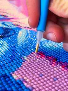 Conjunto completo de pintura de diamante "One Piece Night Seaside Pattern" con taladro completo - Negro - Ver 6