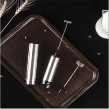 Handheld Electric Mini Whisk, Full Automatic Wireless Eggbeater & Milk Frother Mixer - Black - View 8