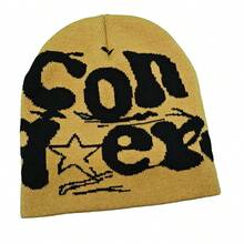 1 Miếng Của phụ nữ Y2K Phong cách Dệt hoa Mũ len Với Thiết kế chữ cái , Thích hợp Đối với Mặc hàng ngày - Nhiều màu - Xem 8