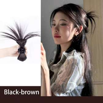 1pc Light Brown Wig Hair Claw Clip For Decoration Casual Hair Clips Hair Jaw Clip Hair Clamps Hair Clutch Hair Catcher Clip, Beach Accessories Fall Winter Flower Hair Accessories For Women For Vacation Outfits Woman