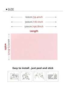 1 cuộn Giấy dán tường bóng màu trơn, Giấy dán tường PVC tự dính màu trắng ngọc trai giả, Miếng dán tường tự dính, Dùng cho tủ bếp, bàn, ghế, đồ trang trí cải tạo phòng, Miếng dán cải tạo, tấm ốp tường bong tróc, Giấy dán tường, Giấy dán tường, Đồ trang trí mùa xuân Làm mới ngôi nhà của bạn, Miếng dán trang trí Rama Quà tặng sinh nhật, tốt nghiệp - Màu Hồng baby - Xem 5