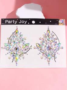 1 đôi Gợi cảm Lễ hội Nắp núm vú , Đóng vai Cơ thể Hình dán Đối với Của phụ nữ Cơ thể , Mặt Và Ngực Đồ trang trí Đồ trang sức - Nhiều màu - Xem 11