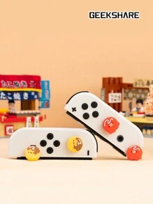 GeekShare 4 件装可爱章鱼烧设计硅胶 Joycon 拇指握把套，兼容 Switch/OLED/Switch Lite - 彩色 - 查看 5