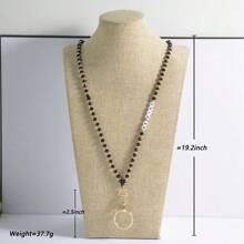 1 Piece Crystal Beads Work Id Lanyard Be Kind Letter Mobile Phone Chain Women's Cute Teacher Lanyard Key Chain Necklace Id Badge Glasses Mask Chain - Multicolor - View 12