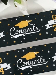 10入組畢業水瓶貼紙，2024屆畢業水瓶貼紙，防水畢業水瓶貼紙包裝，適用於大學畢業派對裝飾和禮品