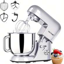 CHEFTRONIC 7-Quart Tilt-Head Stand Mixer - 650W 6-Speed, Multifunctional Kitchen Stand Mixer With Dough Hook, Whisk, Food Mixing Paddle And Butter Paddle - US A Type Plug(110-127V) - View 1