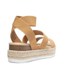 Women's Wedges Sandals Open Toe Ankle Strap Espadrilles Dressy Platform Sandals Buckle Ankle Strap Stylish Valentine's Day Summer Sandals - Lạc đà - Xem 8