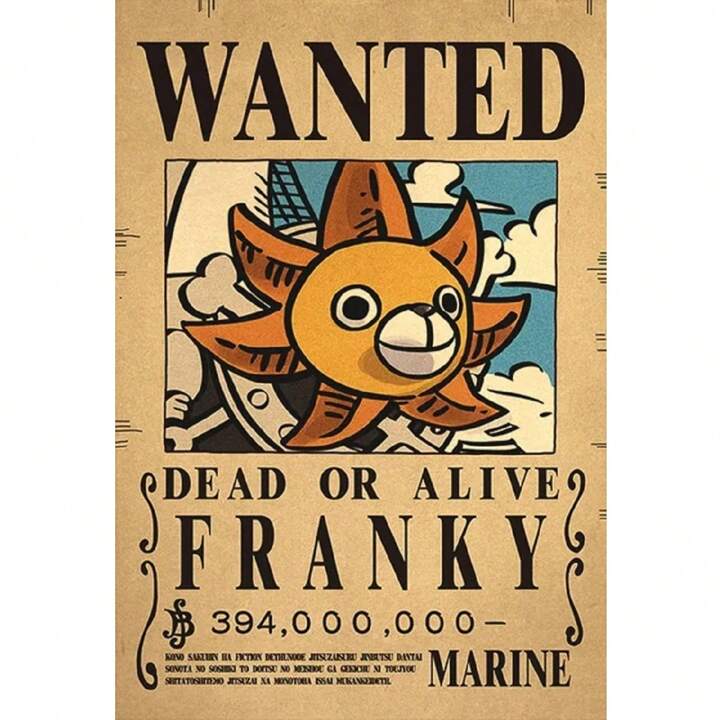 Anime Gear 5 One Piece Bounty Wanted Posters Sun God Nika