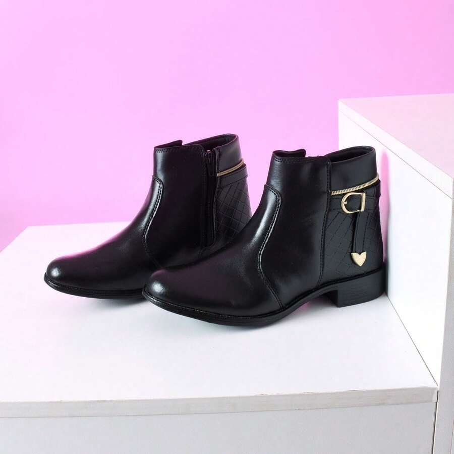 Women Mid-Calf Boots - Negro - Ver 1