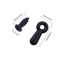 Picture Frame Rotating Button Fastener Set-100PCS Picture Frame Hardware Spring Clips, With 100PCS Screws For Crafts, Hanging Pictures, Photos - Silver - View 7